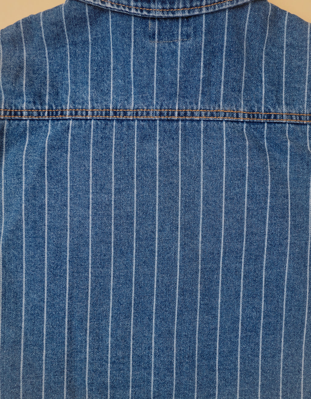 Pinstripe Denim Shacket