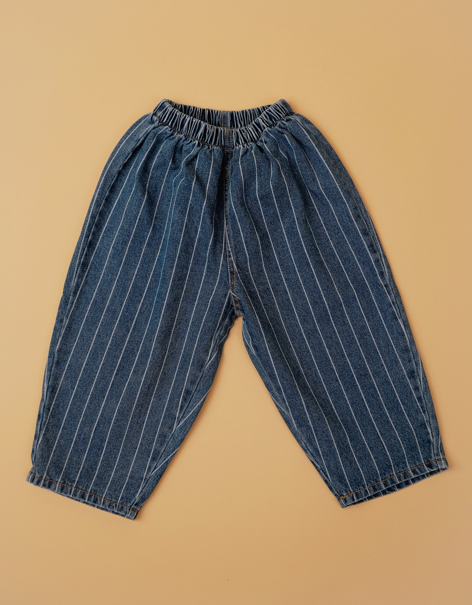 Pinstripe Denim Trousers