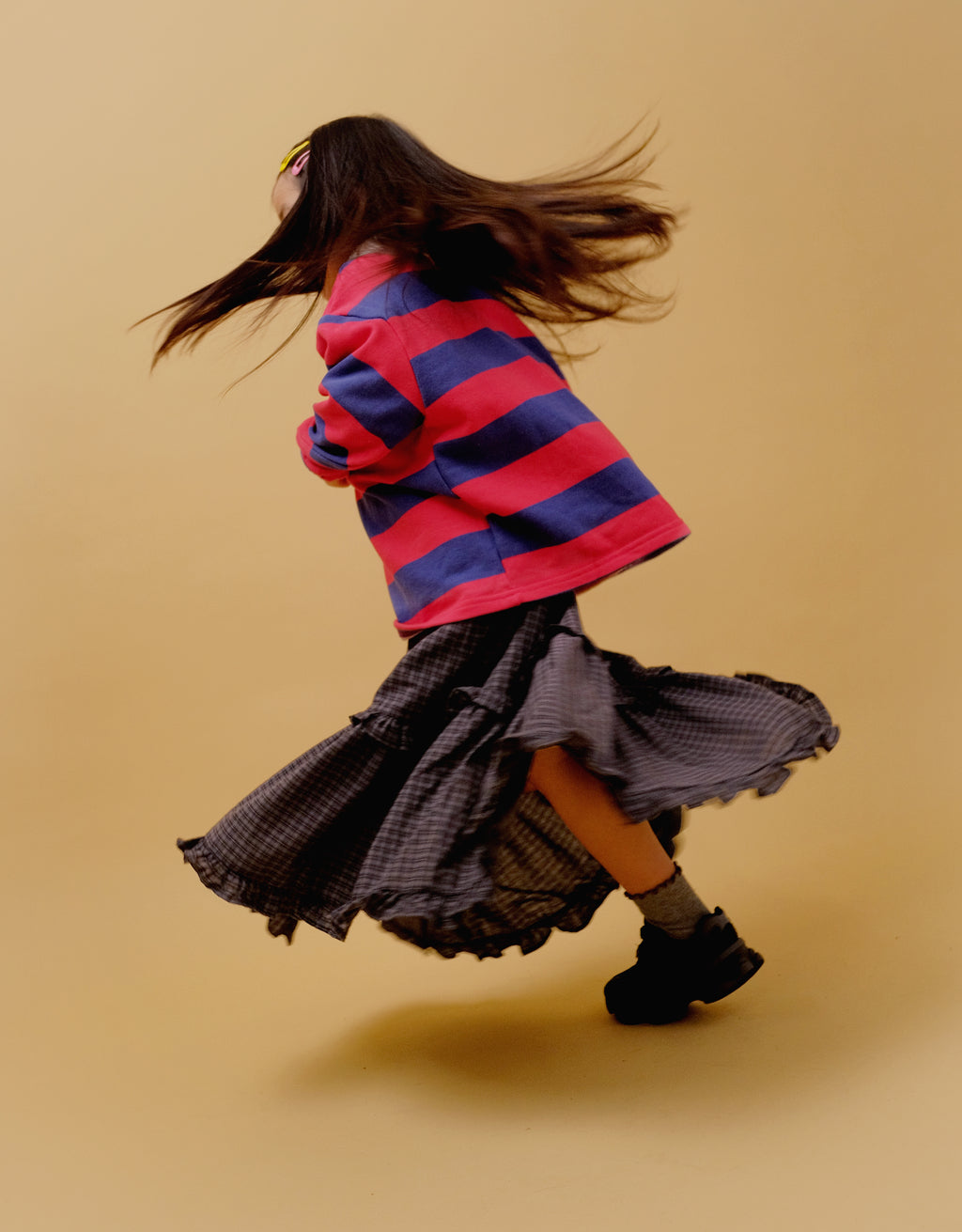 Long Plaid Skirt