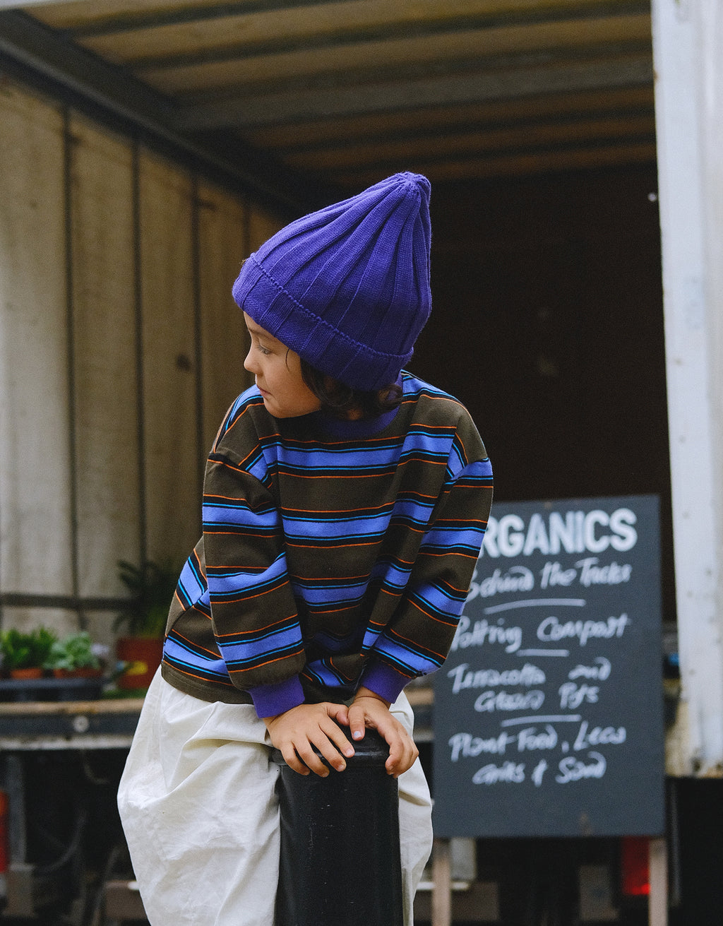 Gnome Knit Beanie – Purple