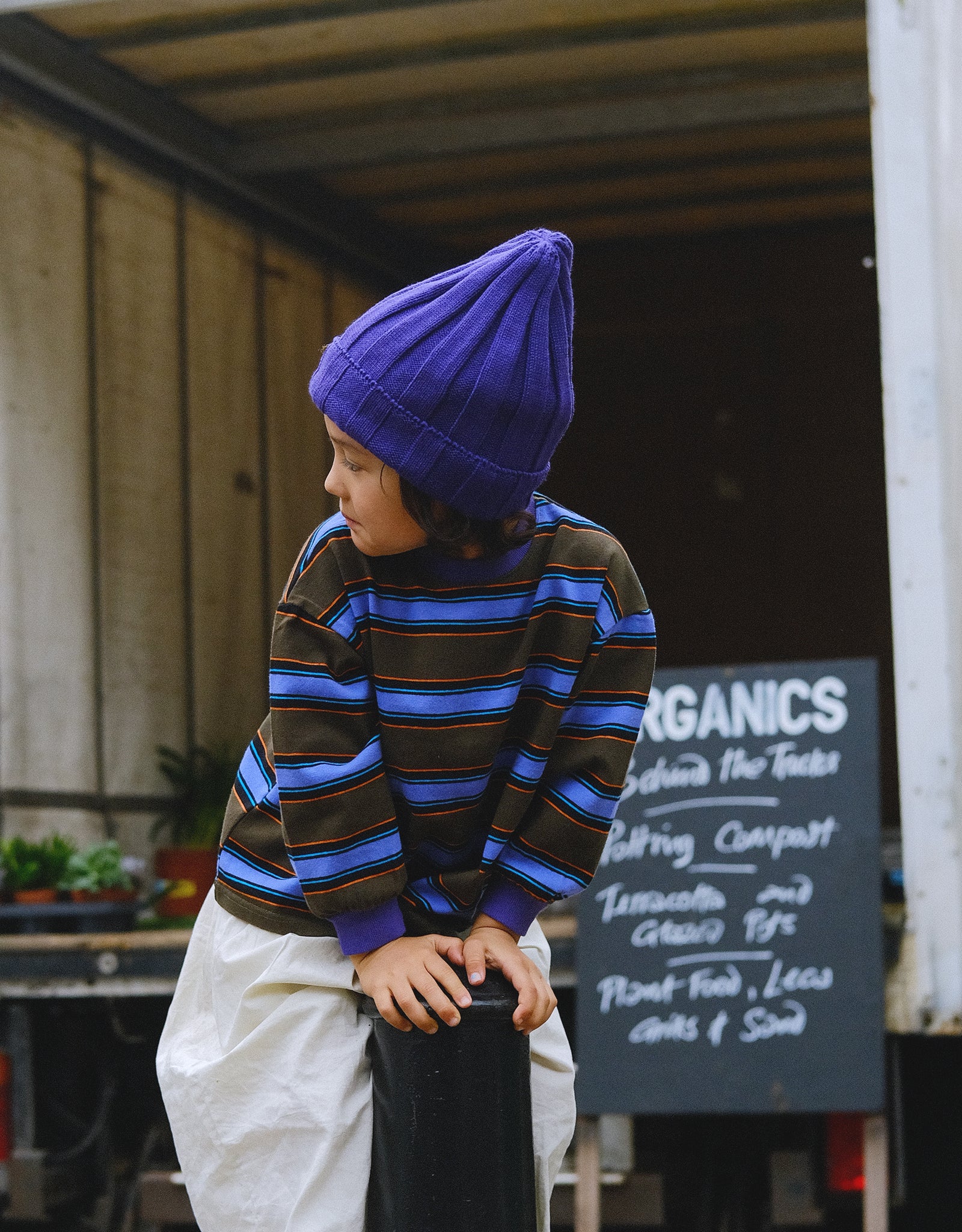 Gnome Knit Beanie – Purple