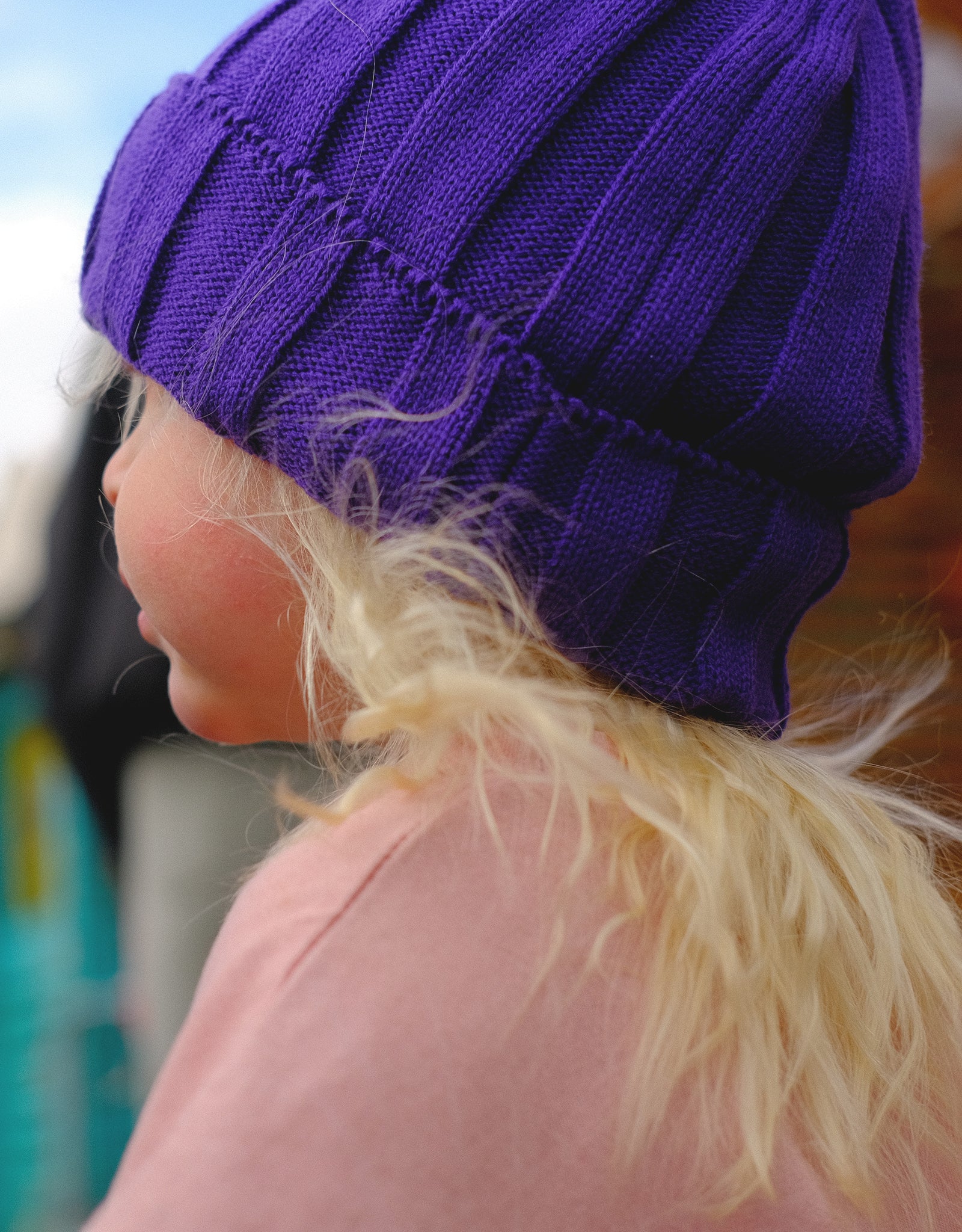 Gnome Knit Beanie – Purple