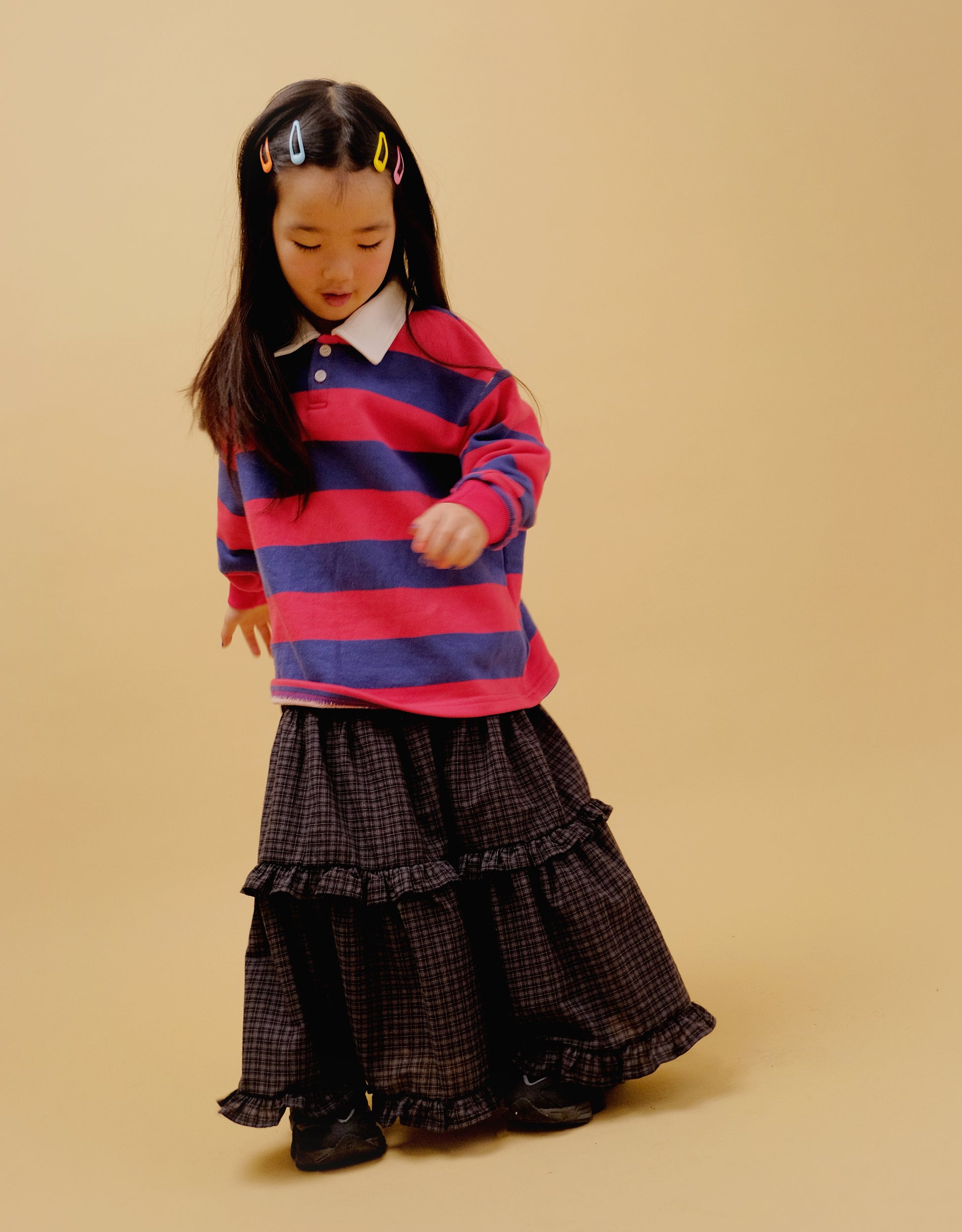 Long Plaid Skirt