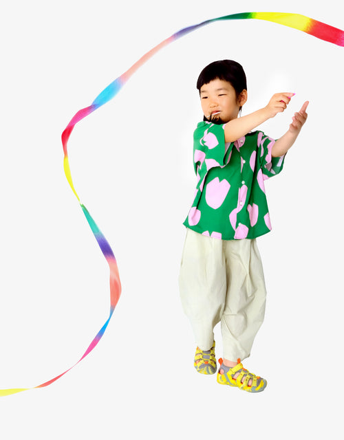 Khaki Lime Balloon Trousers